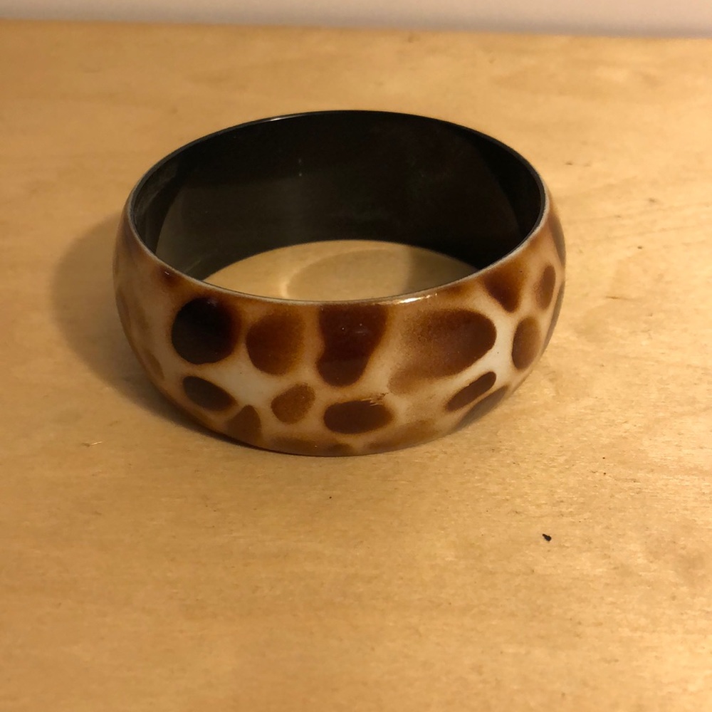 Animal print bangle